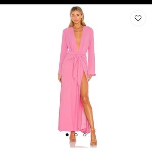 Camila Coelho Millie Maxi Dress Hot Pink
